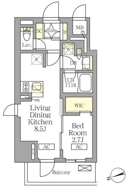 テラス北千住の間取図