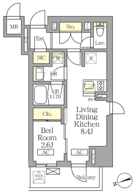 テラス北千住の間取図