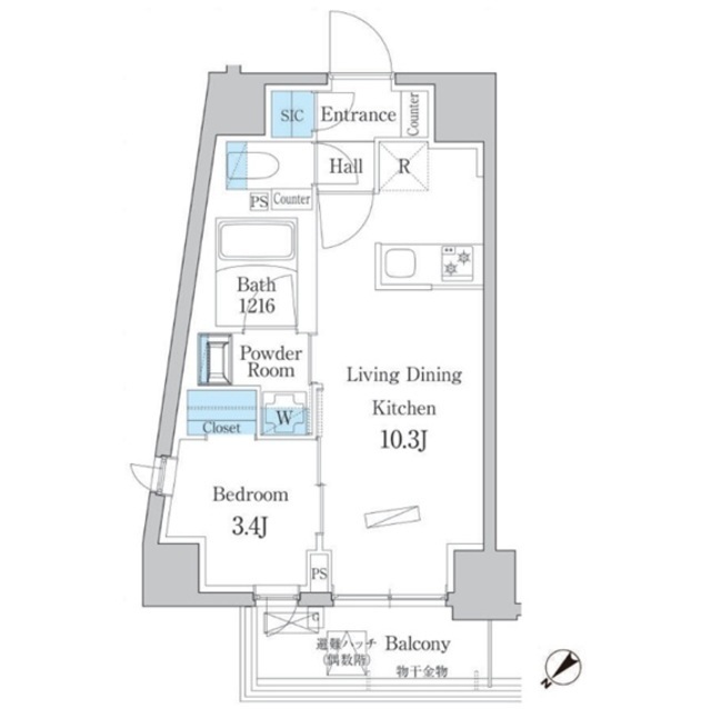 デュオフラッツ板橋大山の間取図