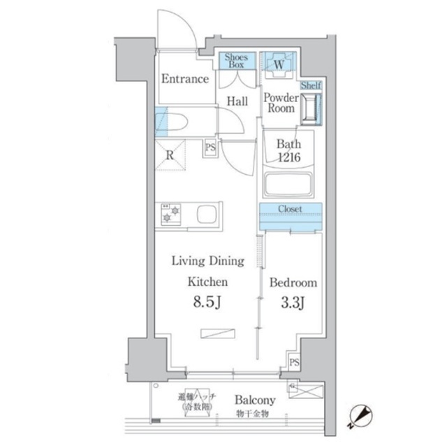 デュオフラッツ板橋大山の間取図