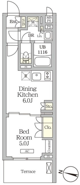 ミレーネ滝野川の間取図