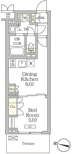 ミレーネ滝野川の間取図