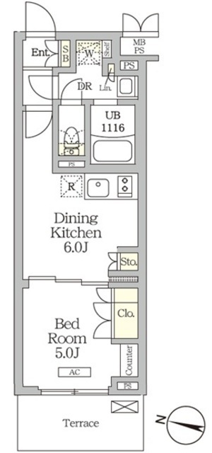 ミレーネ滝野川の間取図
