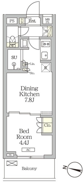 ミレーネ滝野川の間取図