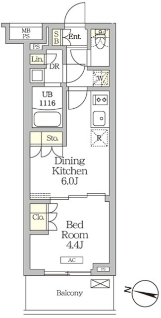 ミレーネ滝野川の間取図