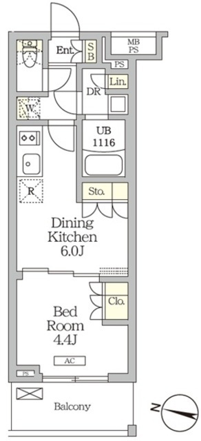 ミレーネ滝野川の間取図
