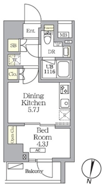 NOGATA RESIDENCEの間取図