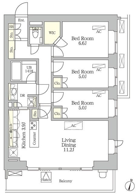 プラウド代々木初台の間取図