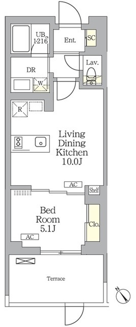 グランパーク千駄ヶ谷レジデンスの間取図