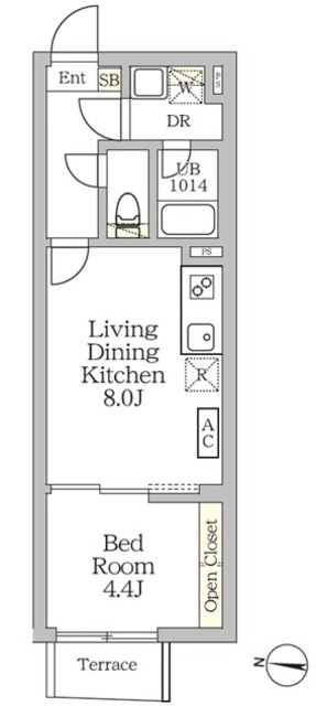 Ａｇｌａｉａ　新宿西落合の間取図