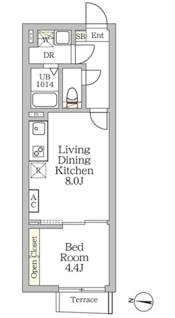 Ａｇｌａｉａ　新宿西落合の間取図