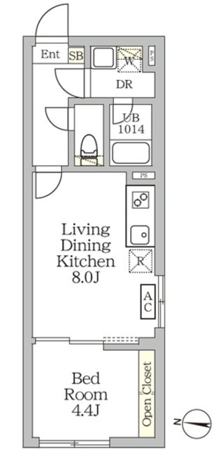Ａｇｌａｉａ　新宿西落合の間取図