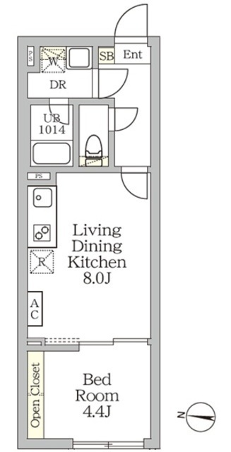 Ａｇｌａｉａ　新宿西落合の間取図