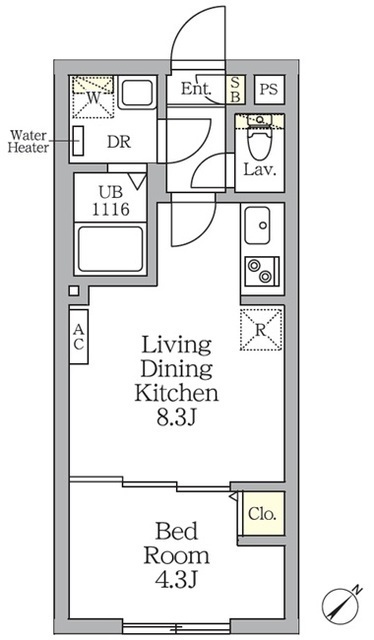 Ａｇｌａｉａ　新宿横寺町の間取図