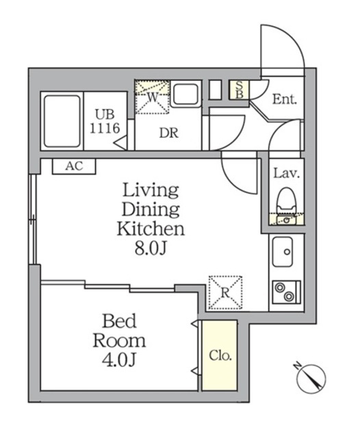Ａｇｌａｉａ　新宿横寺町の間取図