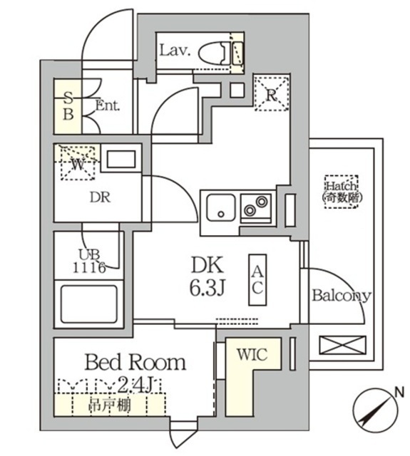 ＡＲＫＭＡＲＫ大塚の間取図