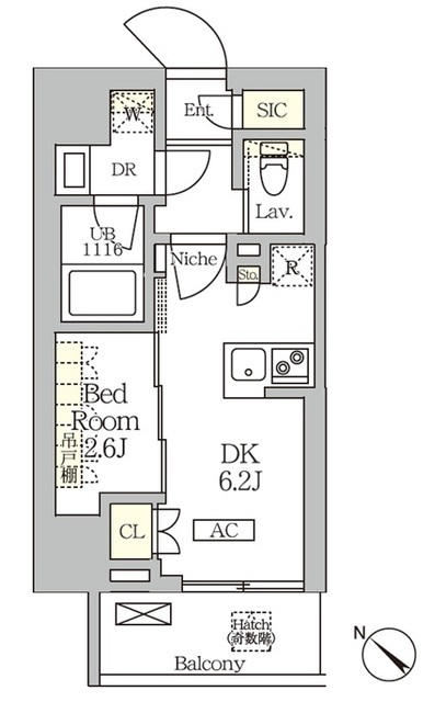 ＡＲＫＭＡＲＫ大塚の間取図