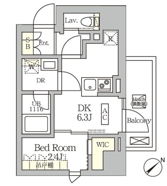ＡＲＫＭＡＲＫ大塚の間取図