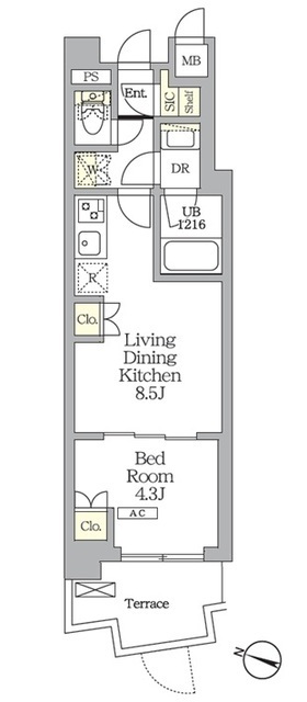 AIFLAT明大前の間取図