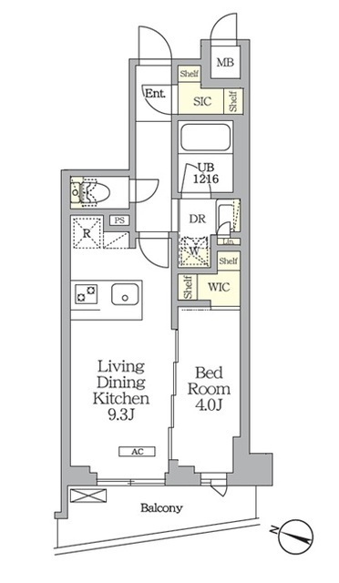 AIFLAT明大前の間取図
