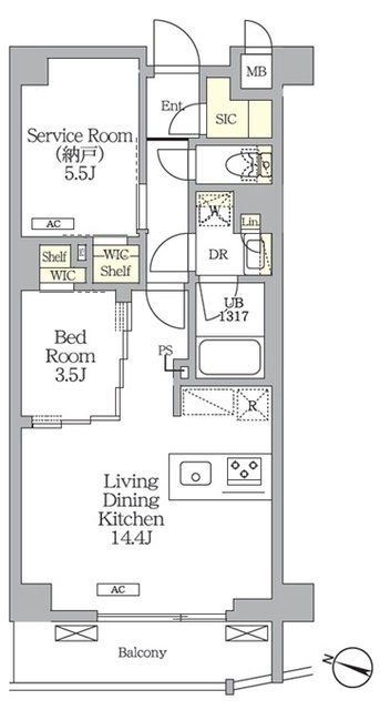 ＡＩＦＬＡＴ明大前の間取図