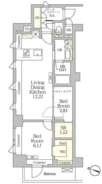 ＡＩＦＬＡＴ明大前の間取図