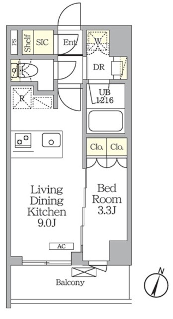 AIFLAT明大前の間取図