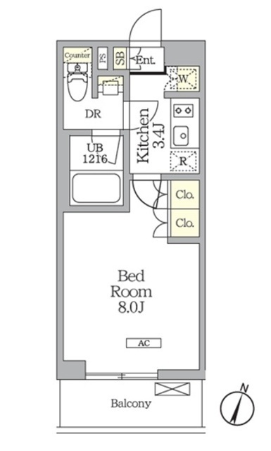 ＡＩＦＬＡＴ明大前の間取図