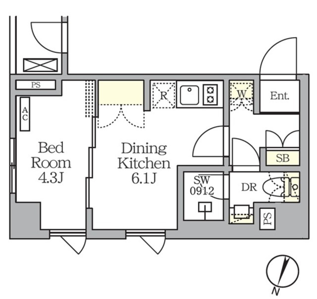ＡＩＦＬＡＴ明大前の間取図