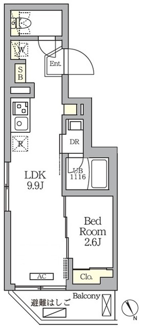 ハーモニーレジデンス馬込の間取図