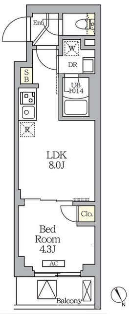 ハーモニーレジデンス馬込の間取図