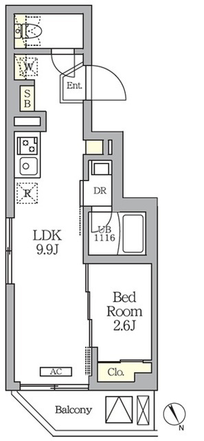 ハーモニーレジデンス馬込の間取図