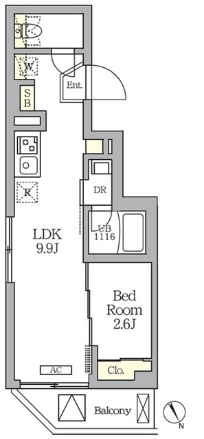 ハーモニーレジデンス馬込の間取図