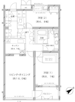 ＭＦＰＲコート代官山の間取図