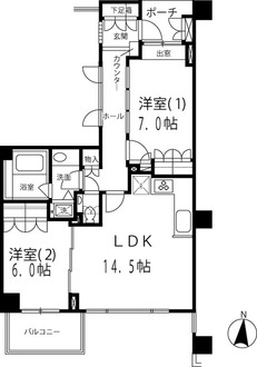 下北沢パークハウスの間取図