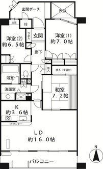 赤坂アパートメントの間取図