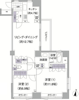 アビティ目黒の間取図