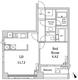 パークハビオ京橋の間取図