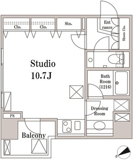 パークハビオ京橋の間取図