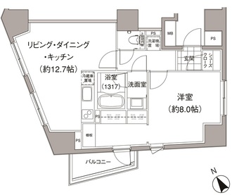 パークハビオ元麻布の間取図