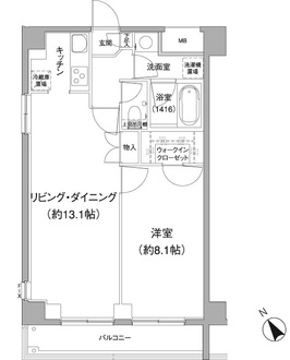 ＴＨＥ　ＣＵＢＥの間取図