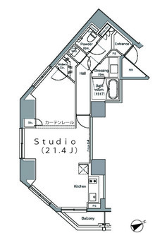 パークハビオ麻布台の間取図