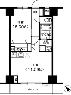 Ｓ－ＦＯＲＴ船橋塚田の間取図