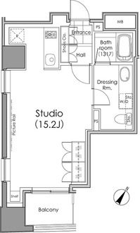 パークハビオ水天宮前の間取図