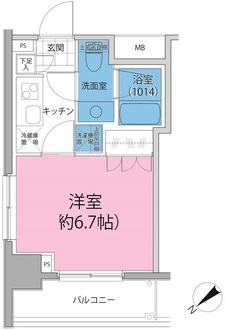 パークハビオ東向島の間取図