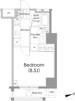 パークハビオ戸越の間取図
