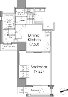 パークハビオ戸越の間取図