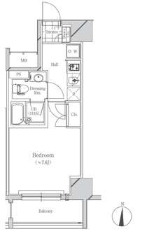 フトゥールス南麻布の間取図
