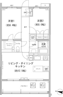 ヒューリックコート雪が谷の間取図