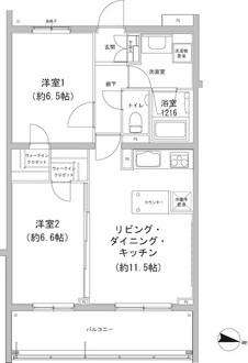 ヒューリックコート雪が谷の間取図